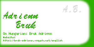 adrienn bruk business card